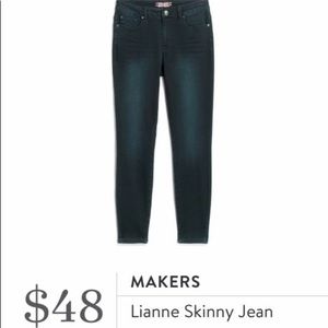 Makers Lianne Skinny Jean, ankle, size 14